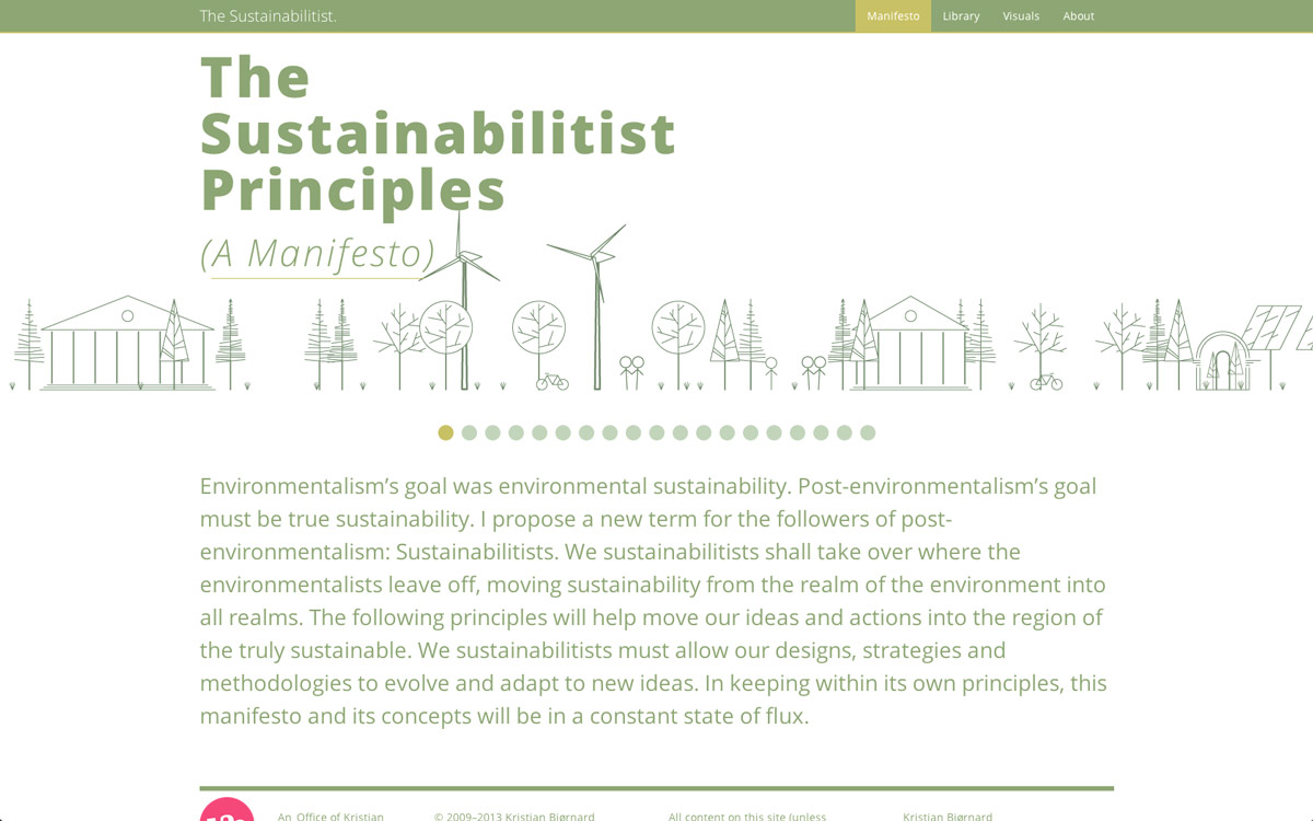 The Sustainabilitist